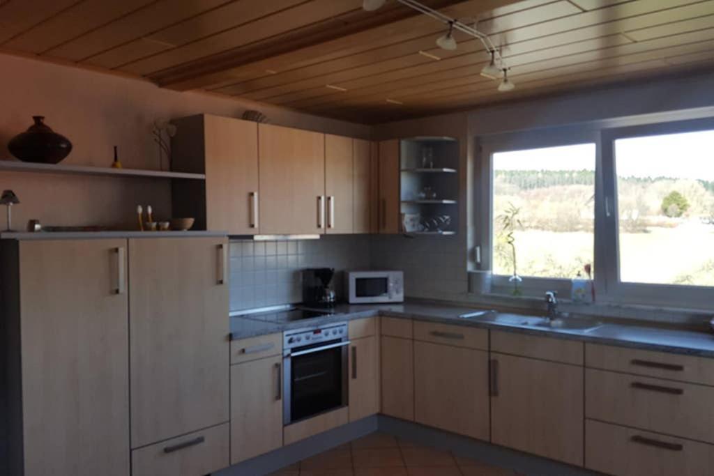 Anna - Neue Ferienwohnung Mit Blick Ins Gruene Ober-Abtsteinach Buitenkant foto